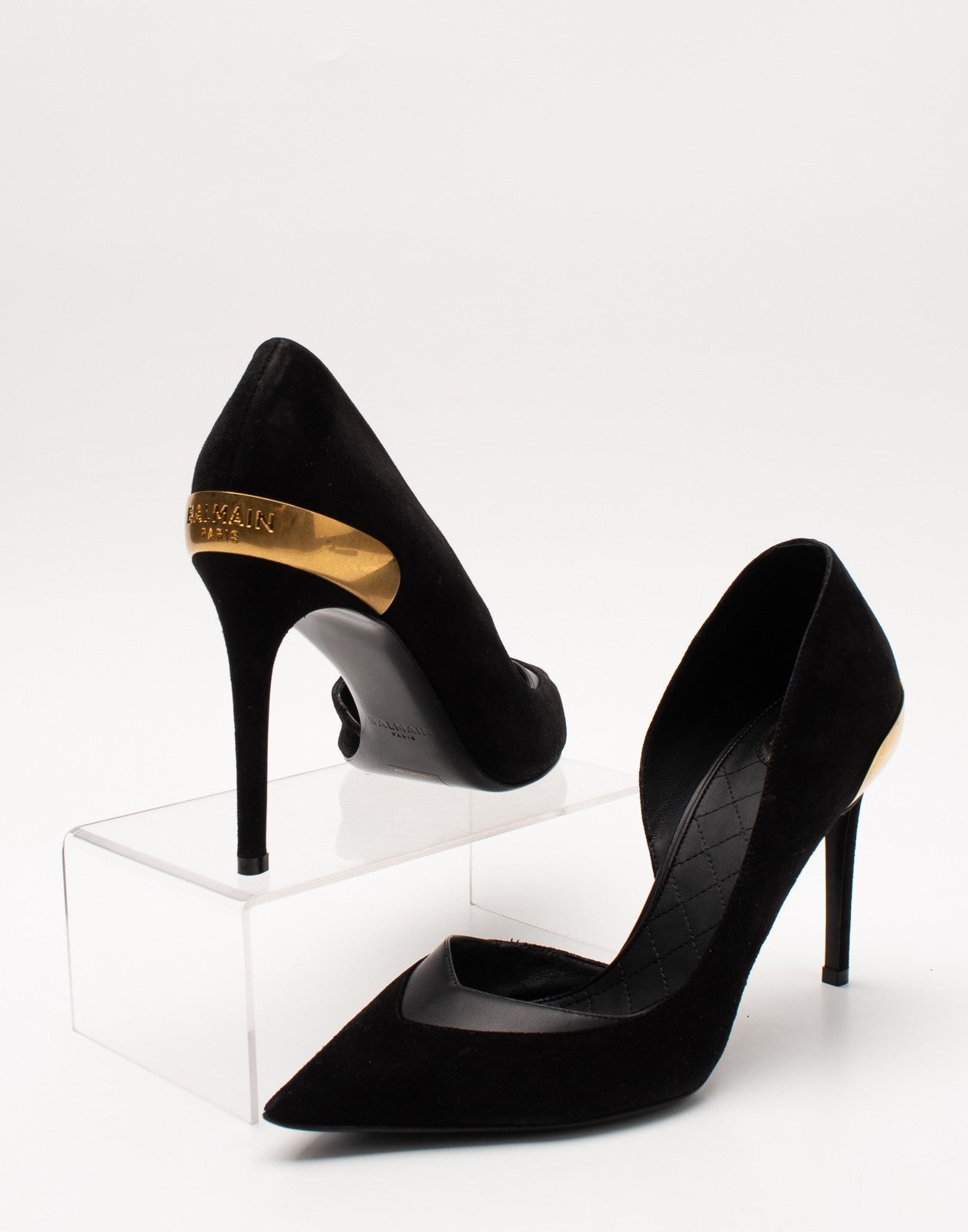 BALMAIN Leather D’Orsay Shoes