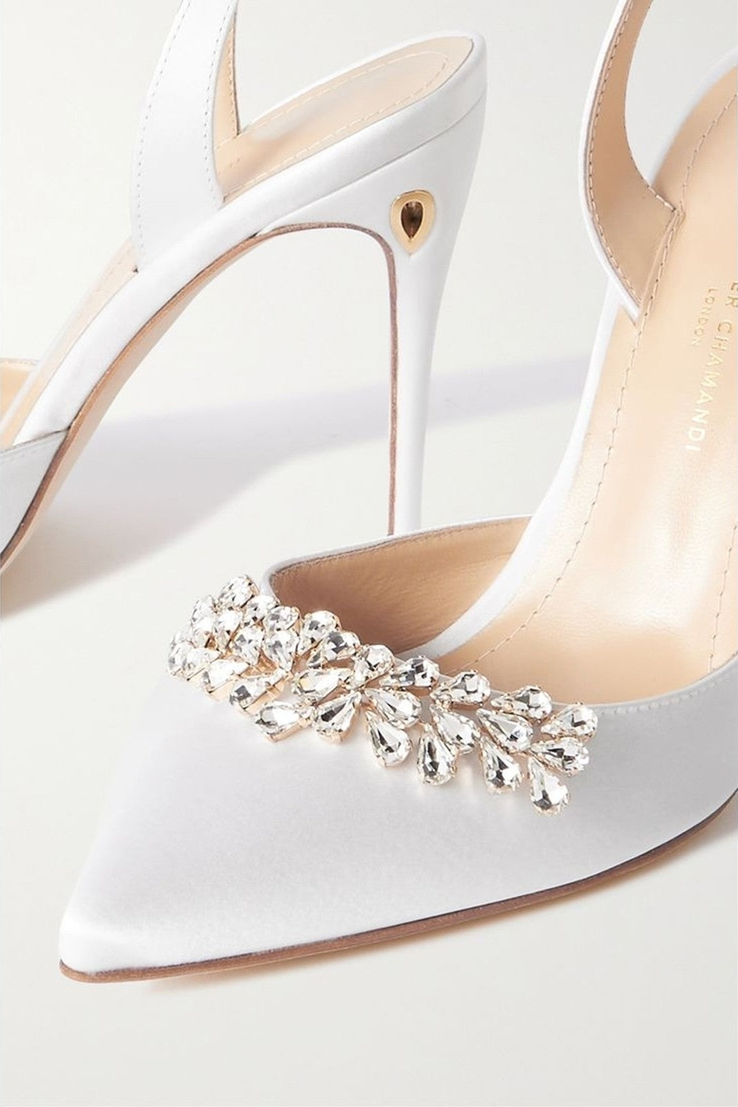 JENNIFER CHAMANDI Satin Slingback Pump