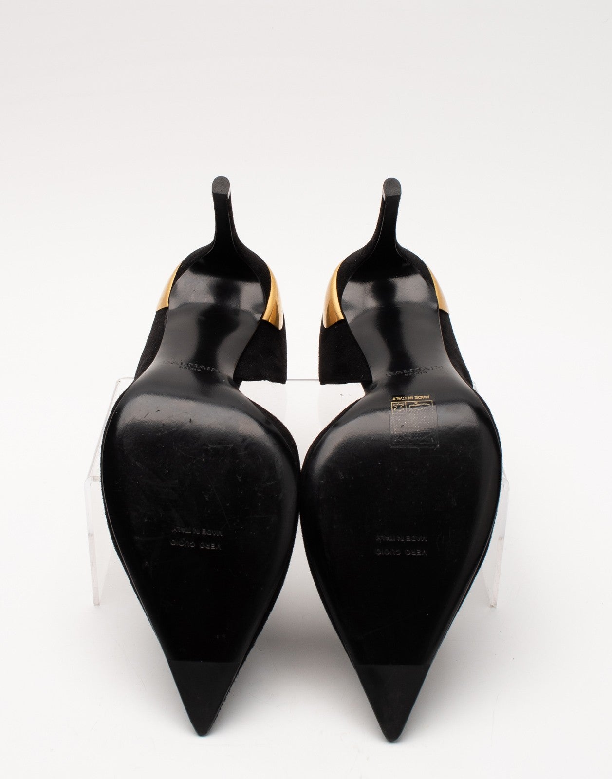 BALMAIN Leather D’Orsay Shoes