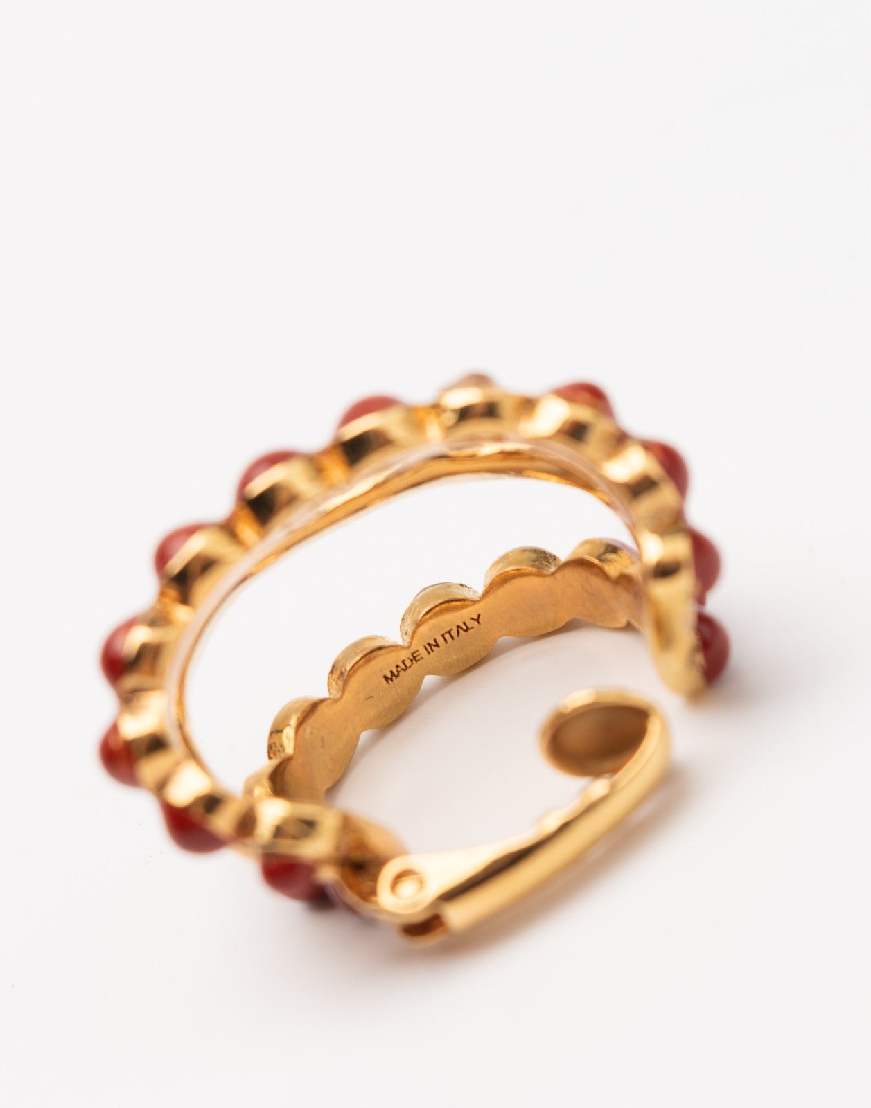 Chloé Triple Hoop Rhinestone Clip-On Earrings