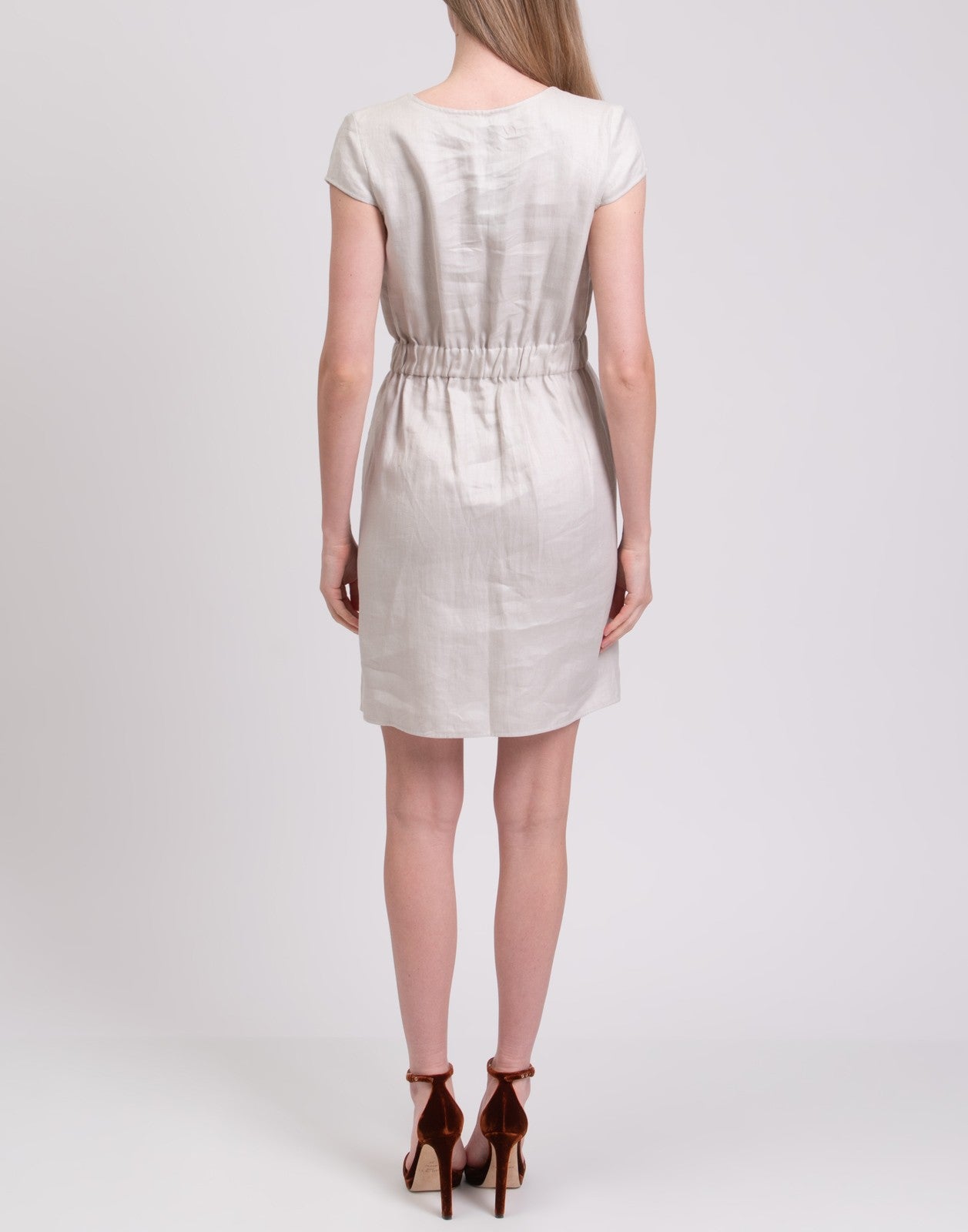 EMPORIO ARMANI Linen Sheath Dress
