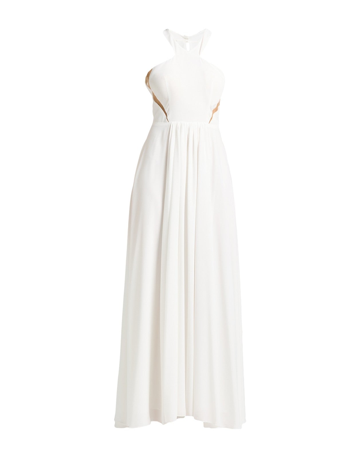 CARLA RUIZ Lined Flared Maxi Dress