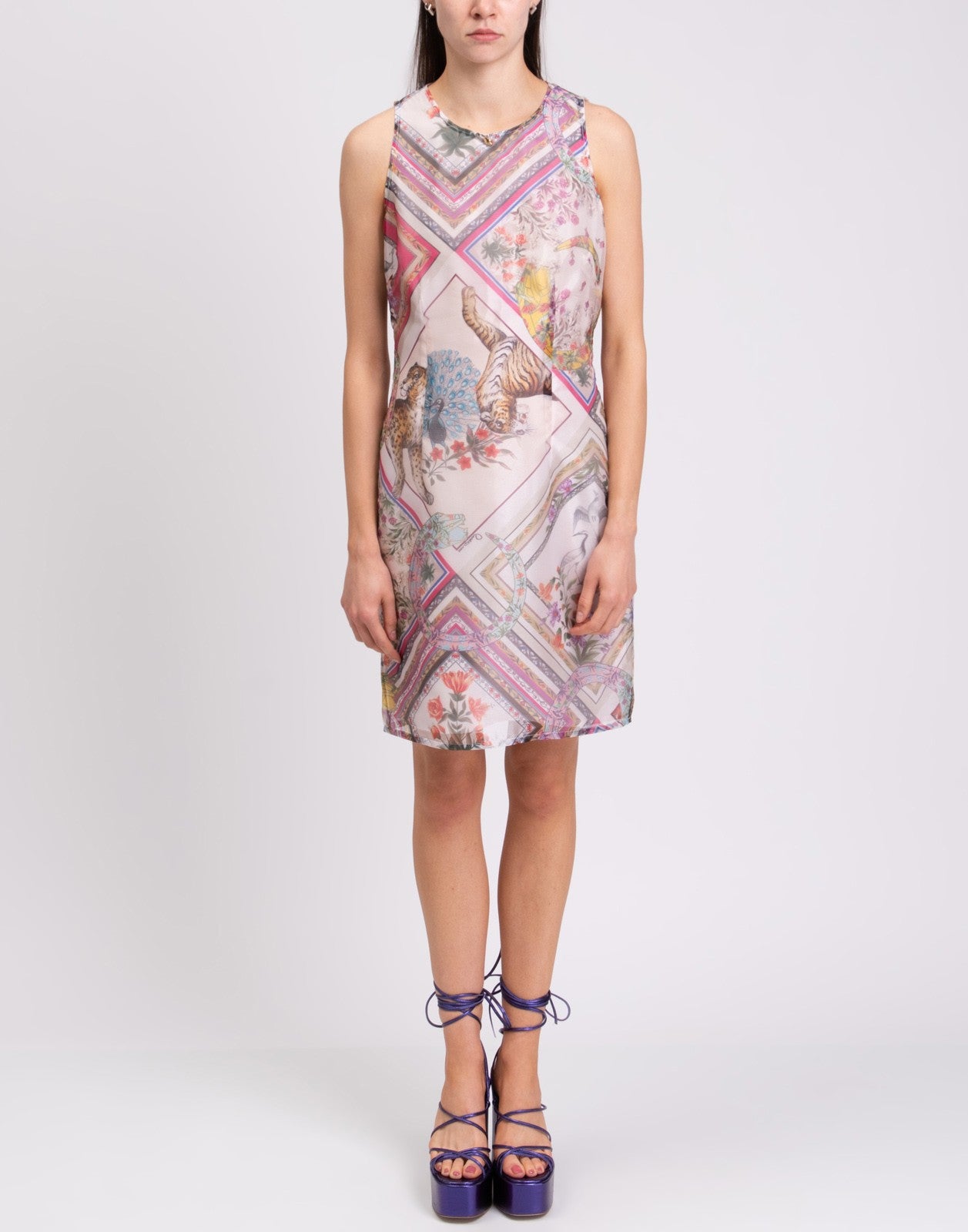 ROBERTO CAVALLI CLASS Organza Sheath Dress