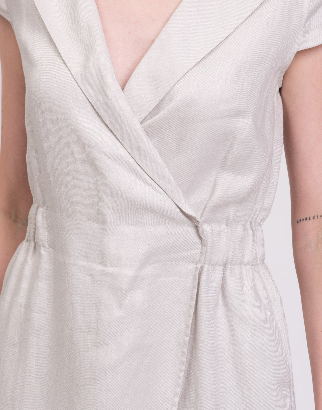 EMPORIO ARMANI Linen Sheath Dress