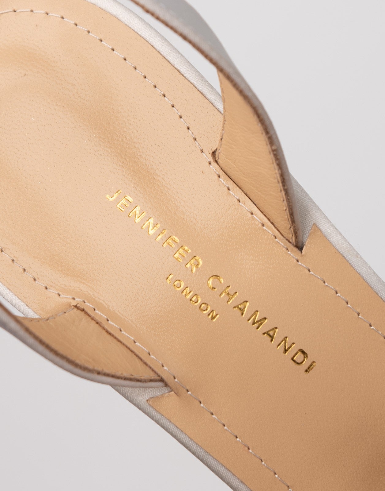 JENNIFER CHAMANDI Satin Slingback Pump