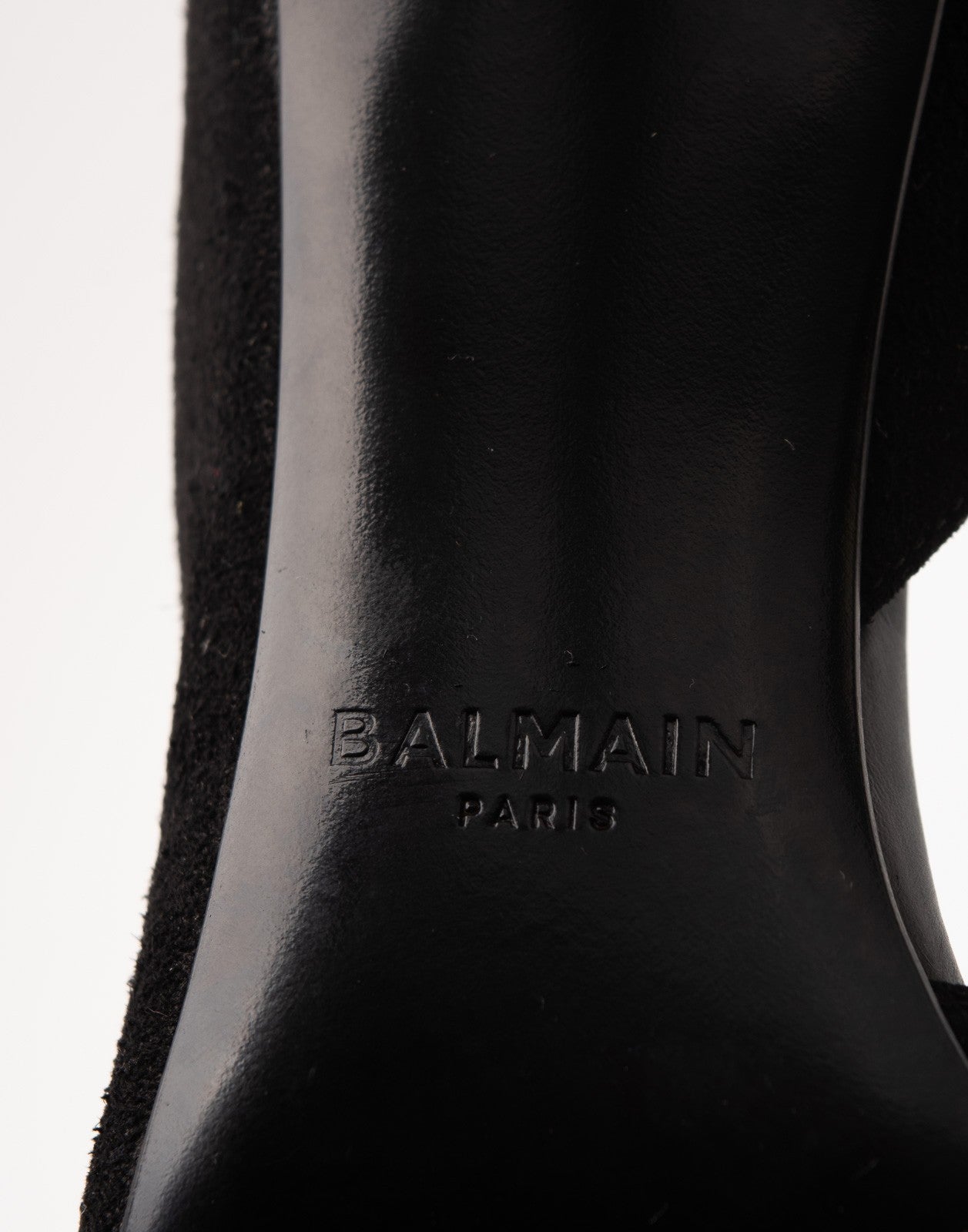 BALMAIN Leather D’Orsay Shoes