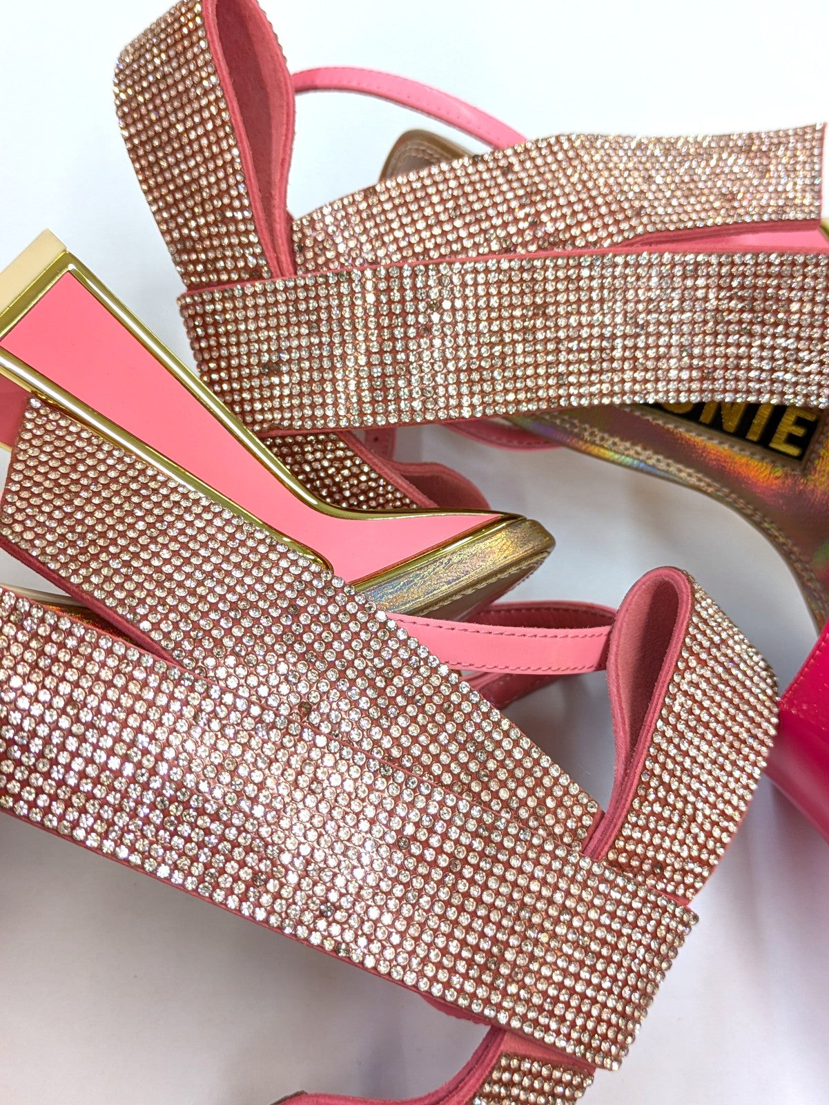 KAT MACONIE Patent Leather Rhinestone Bow Shoes