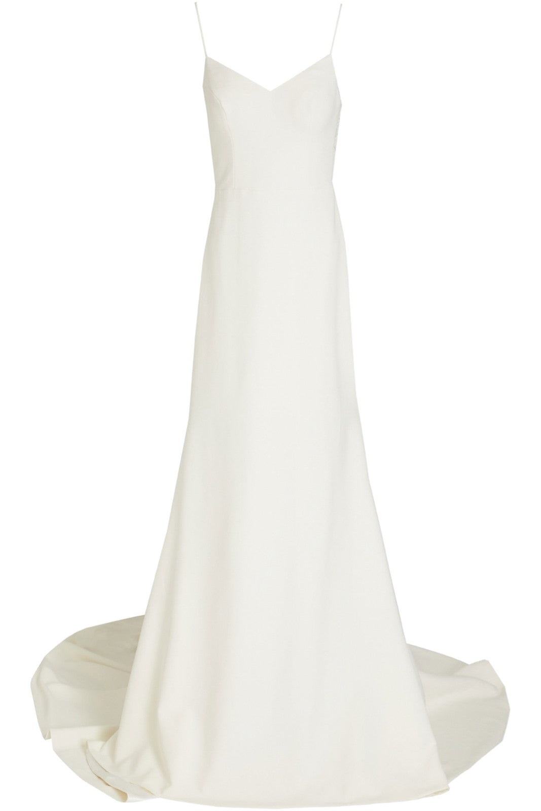 THEIA Wedding Gown Lace-Up Sides Ivory Train Back