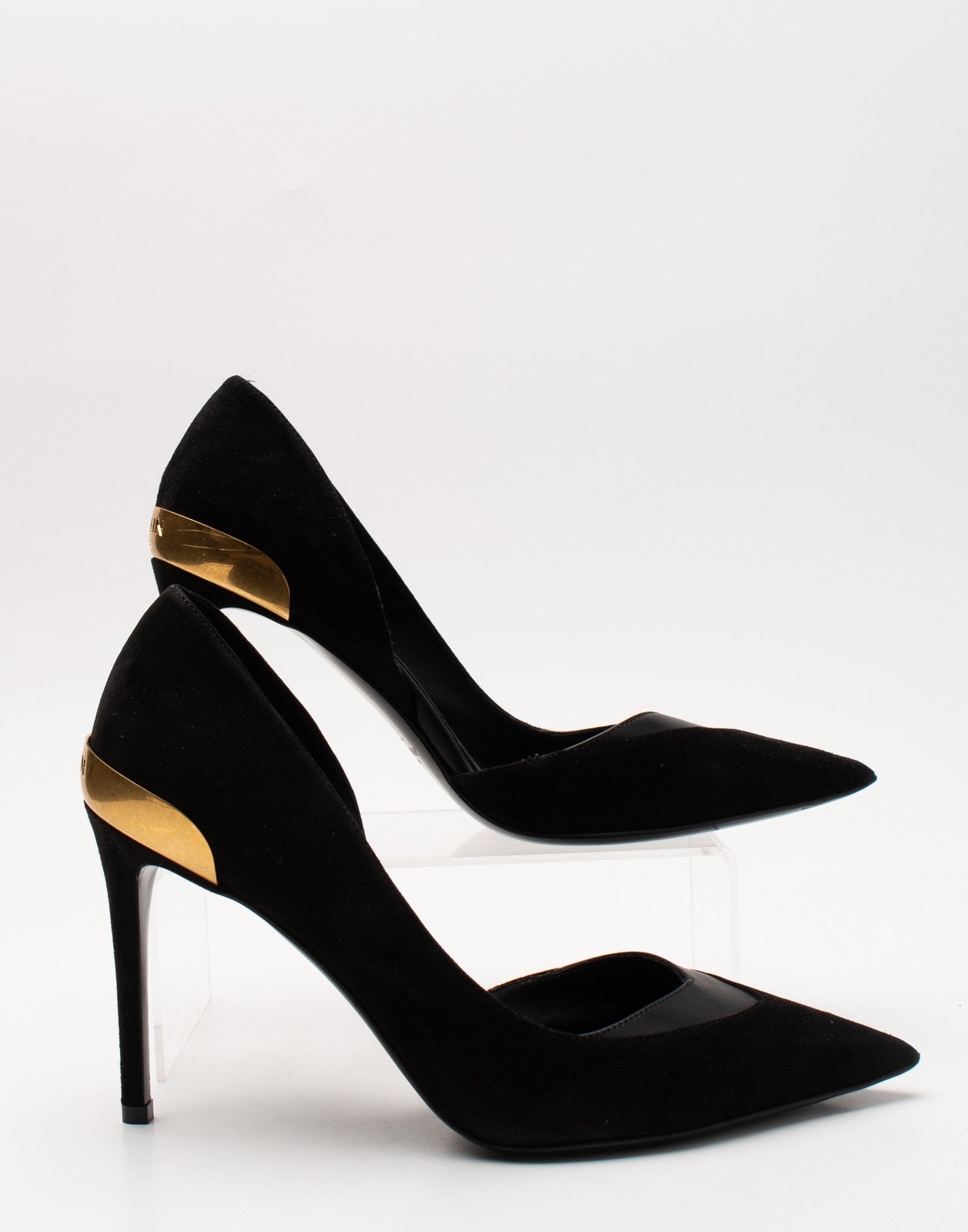 BALMAIN Leather D’Orsay Shoes