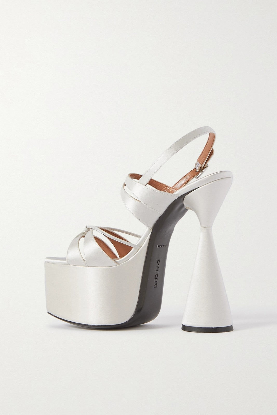 D'ACCORI Belle Slingback Sandals Geometric Heel