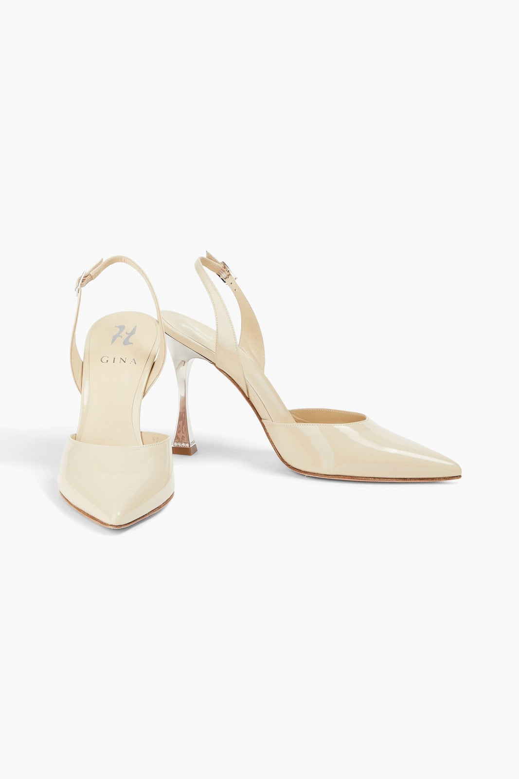 GINA Robyn Leather Slingback Shoes Buckle