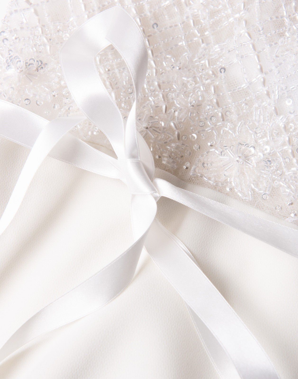 THEIA Contrast Silk Embroidered & Beaded Wedding Gown
