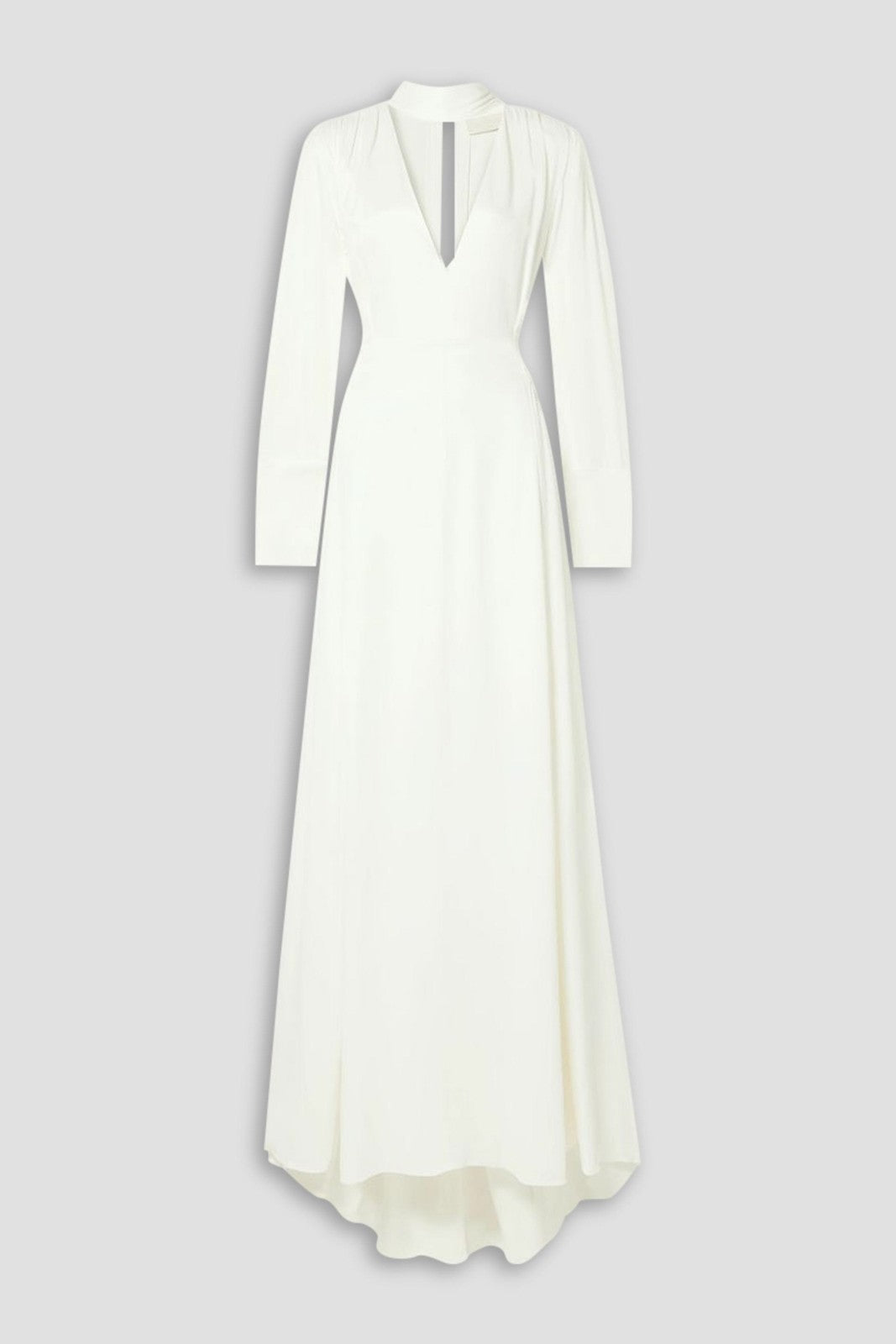 Vanessa Cocchiaro “The Ada” Ivory Cut-Out Draped Gown