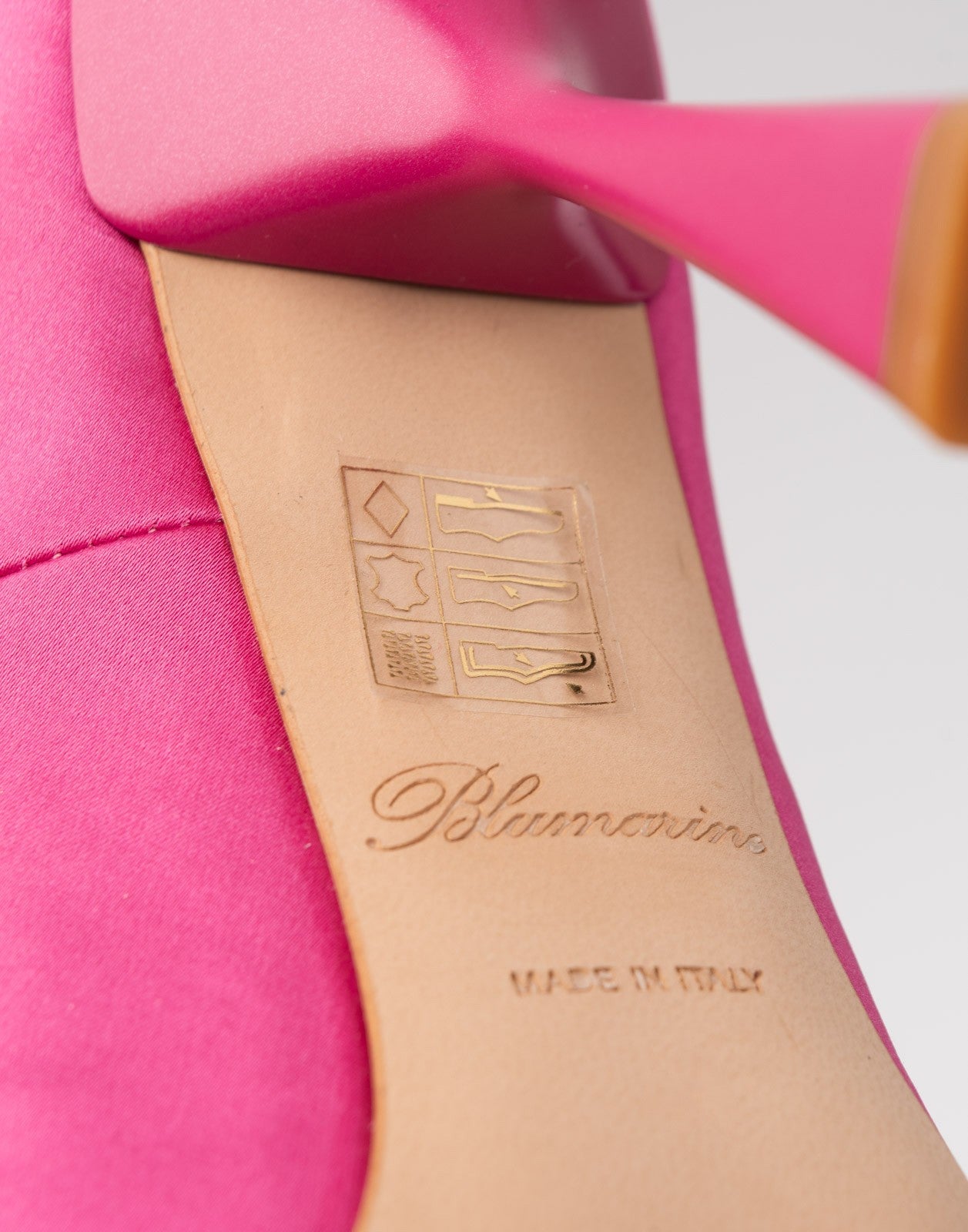 Blumarine Pink Spool-Heel Court Shoes