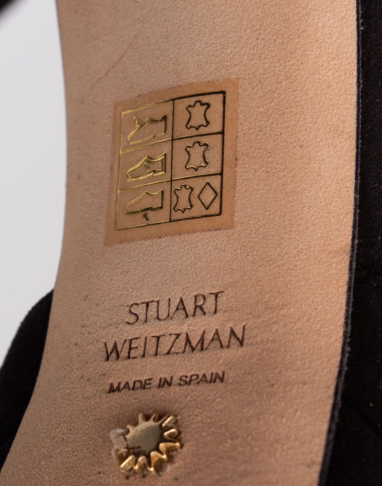 Stuart Weitzman Leather Ankle-Strap Platform Sandals