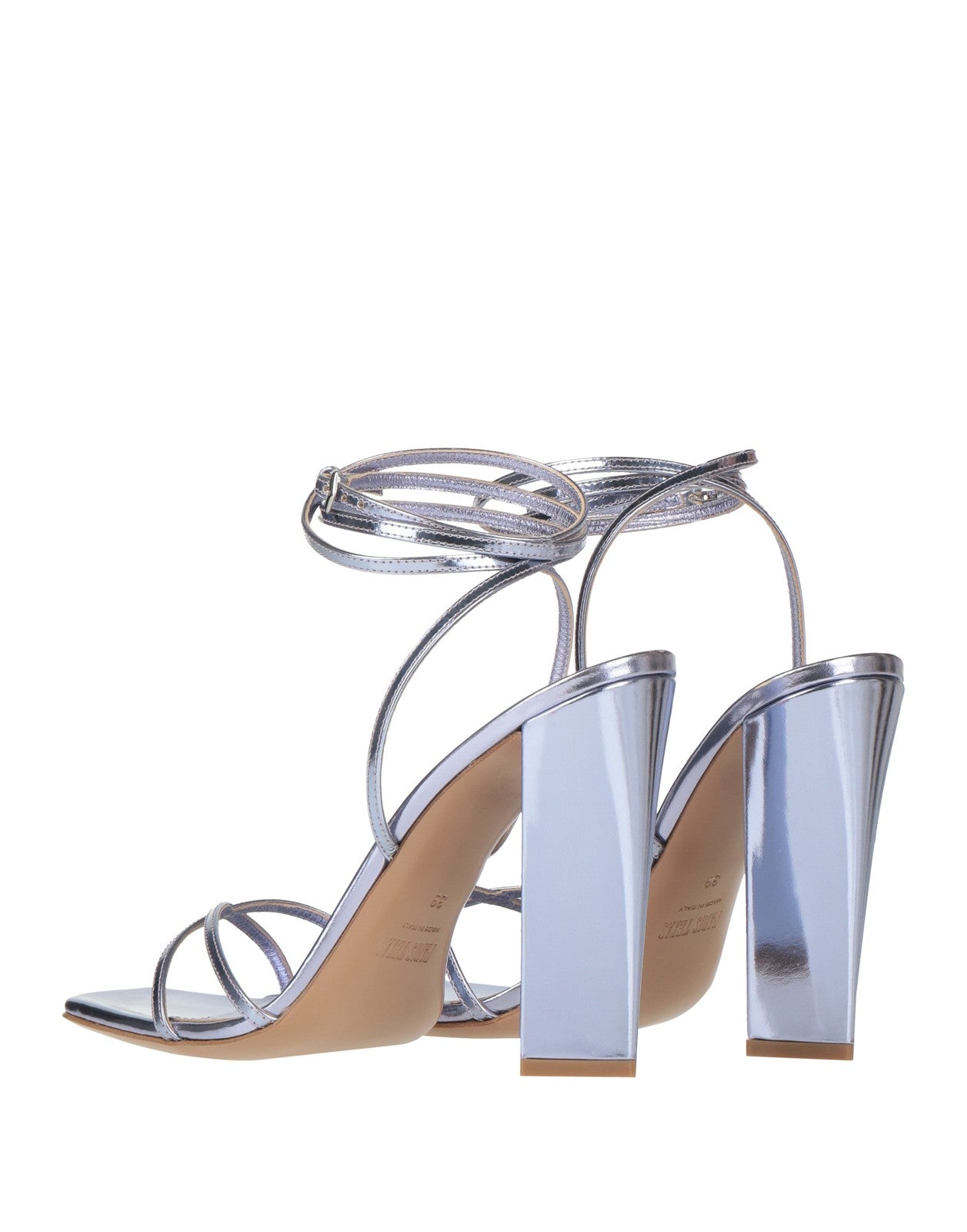 Paris Texas Purple Strappy Leather Sandals