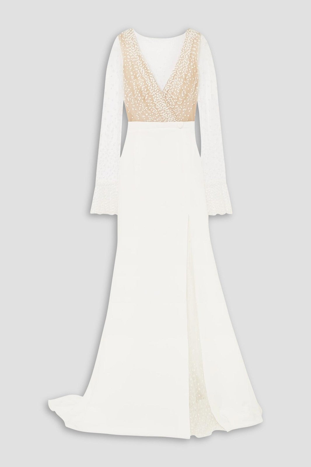 Rime Arodaky Ivory Tulle Wedding Gown