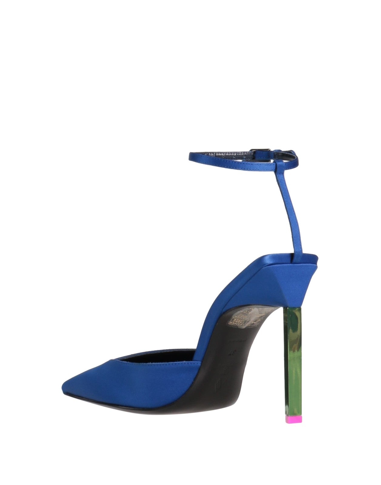 THE ATTICO Satin Ankle-Strap Shoes