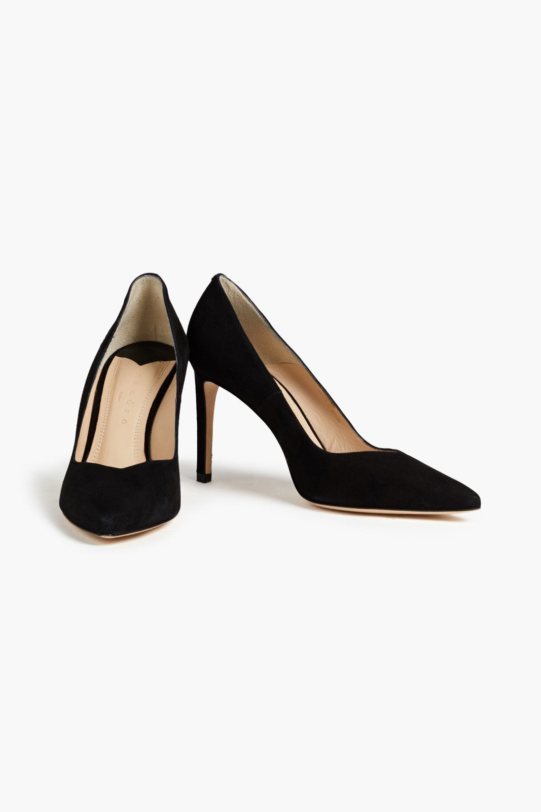 Sandro Suede Leather Court Heels