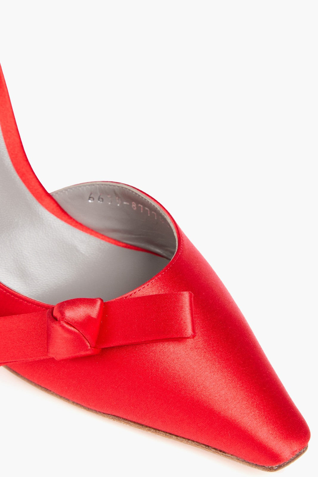 GINA High-Heel Pumps, Red Viscose D’Orsay