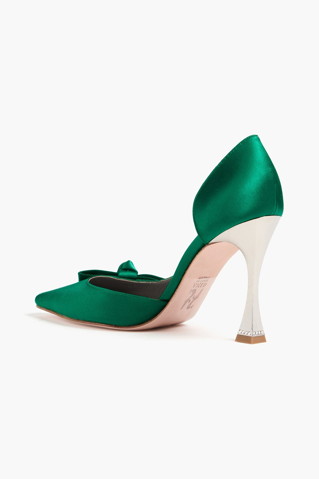 GINA High-Heel Pumps in Green Viscose