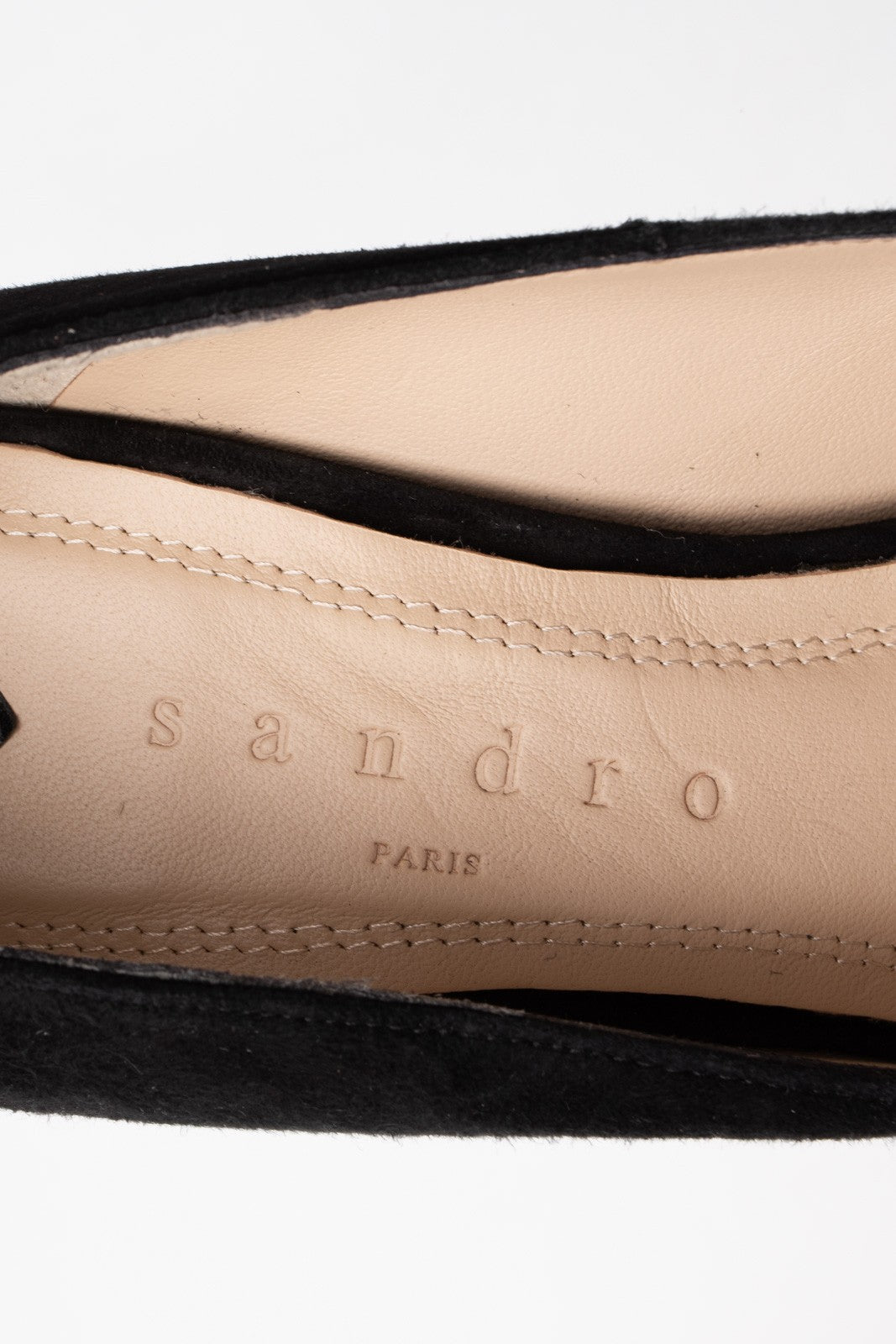 Sandro heels Sandro Suede Leather Court Heels