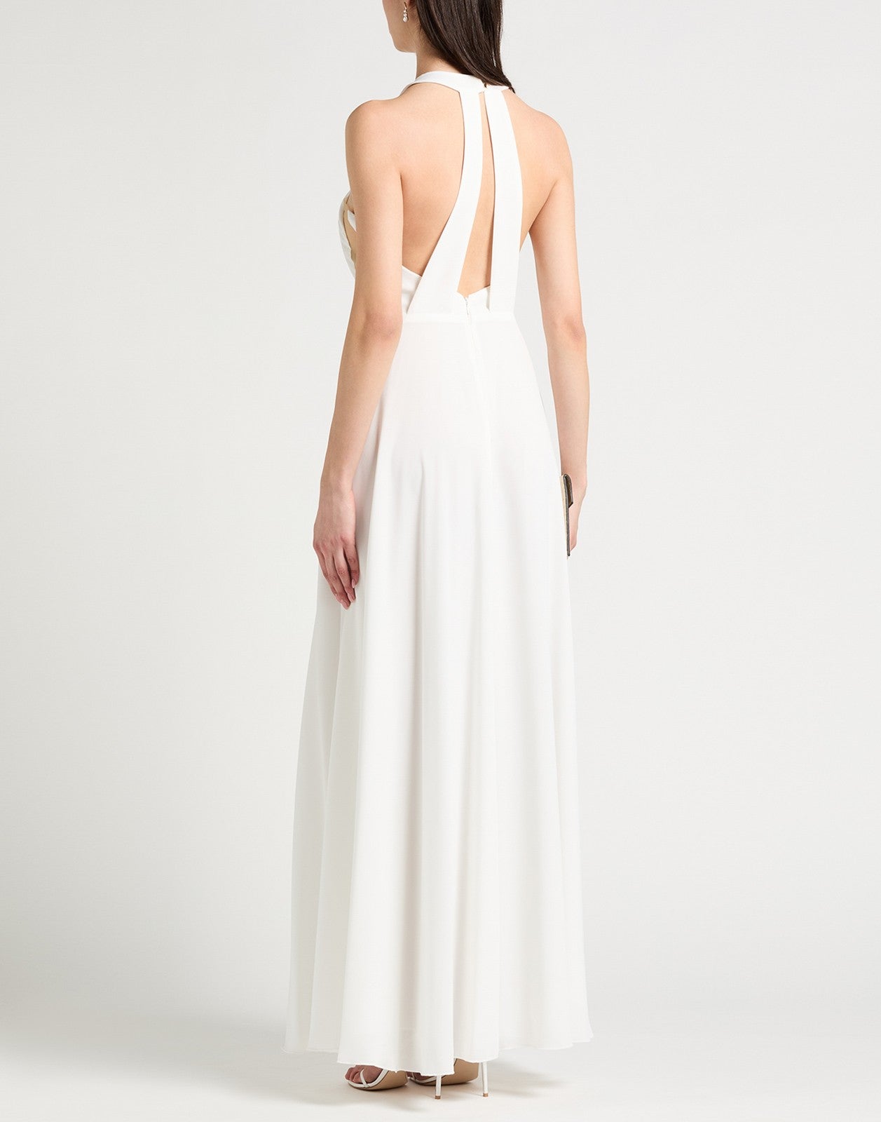 CARLA RUIZ Lined Flared Maxi Dress