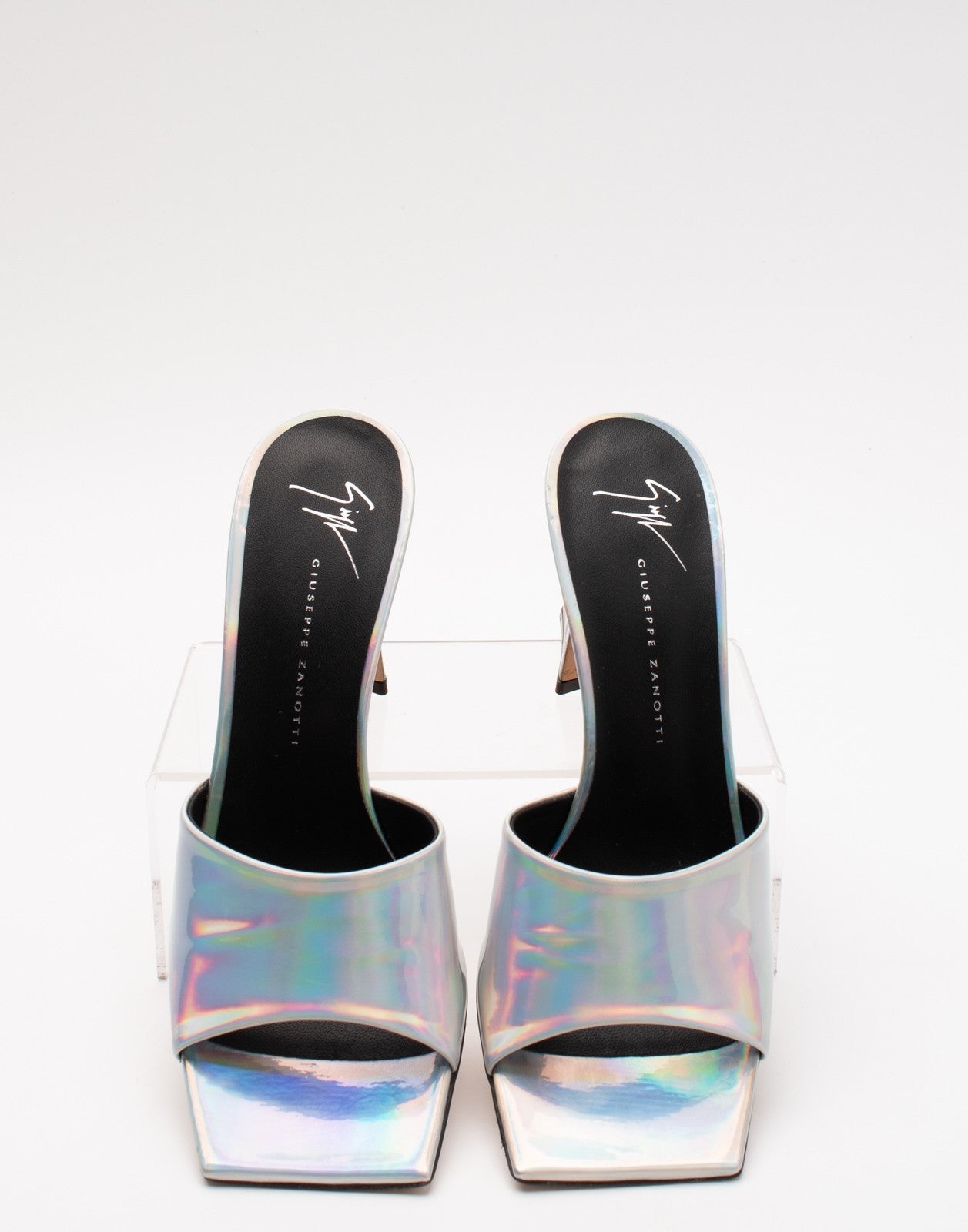 GIUSEPPE ZANOTTI Iridescent Mule Sandals