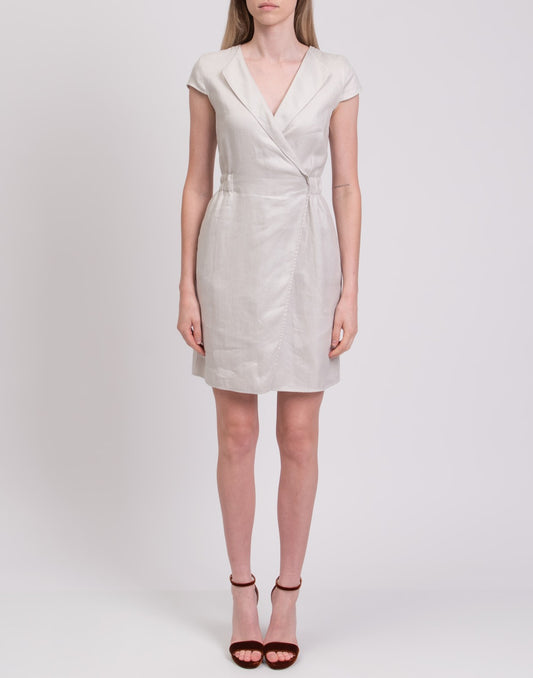 EMPORIO ARMANI Linen Sheath Dress