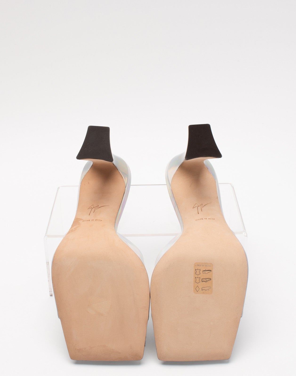 GIUSEPPE ZANOTTI Iridescent Mule Sandals