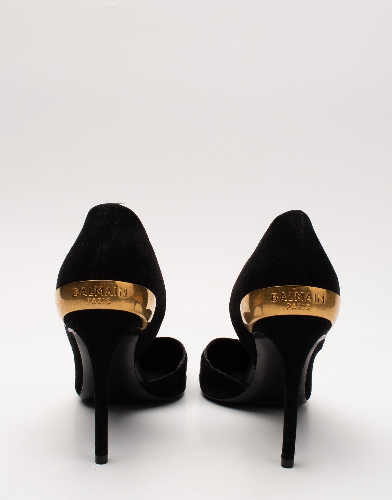 BALMAIN Leather D’Orsay Shoes