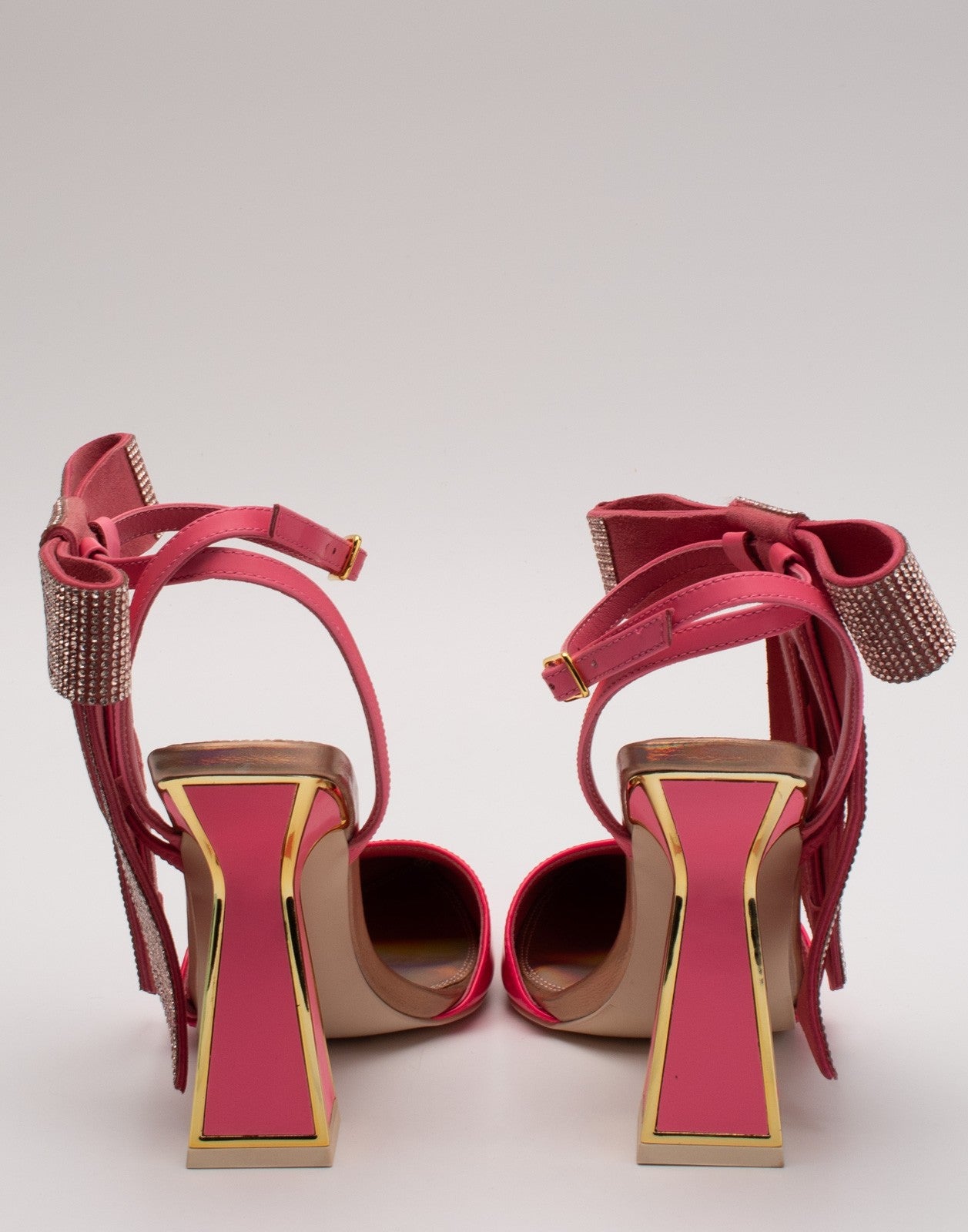 KAT MACONIE Patent Leather Rhinestone Bow Shoes