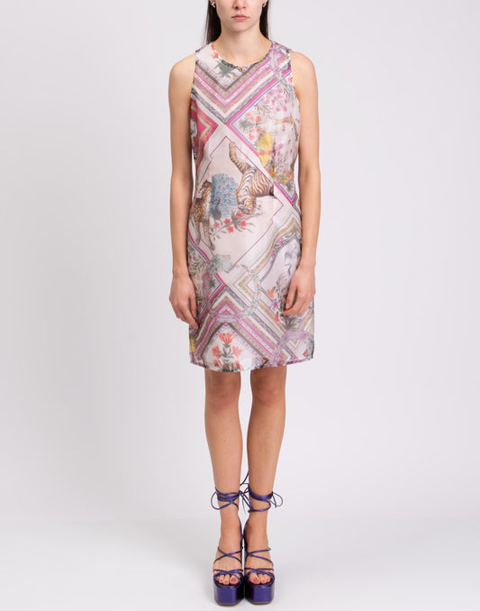 ROBERTO CAVALLI CLASS Organza Sheath Dress
