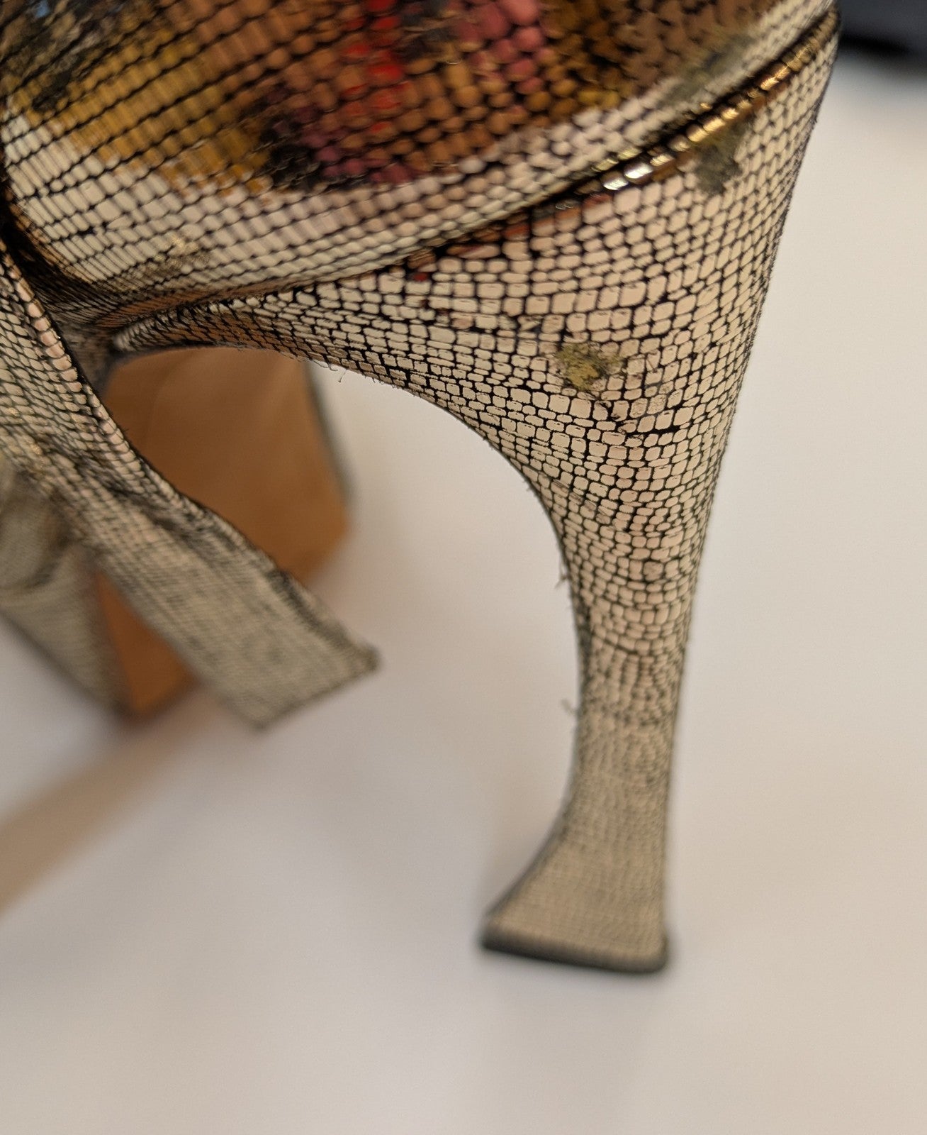 ALEXANDRE BIRMAN Metallic Leather Platform Sandals
