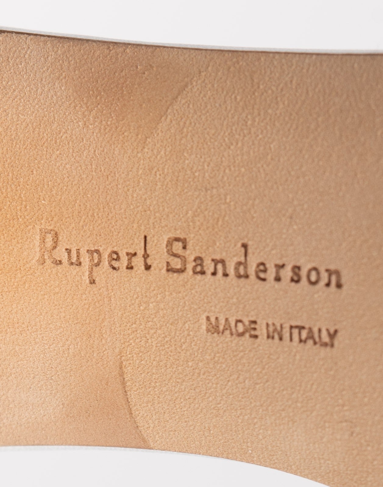 Rupert Sanderson Leather Mule Sandals Buckle