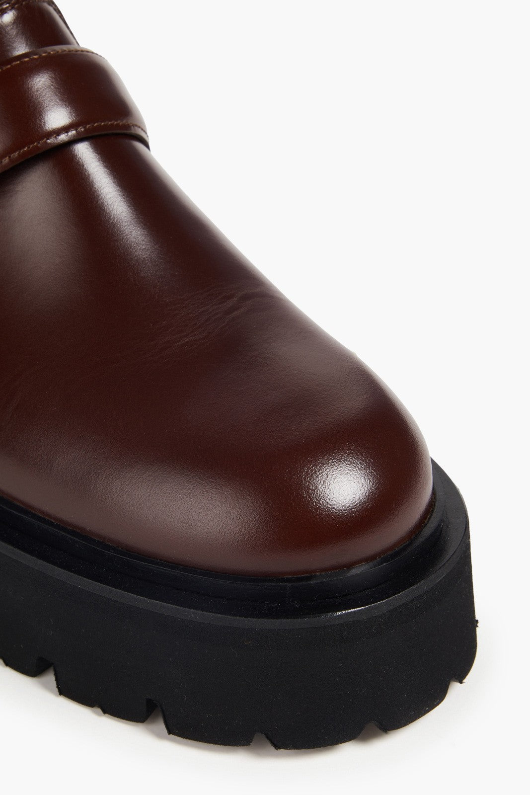 SANDRO Leather Ankle Boots Pull On