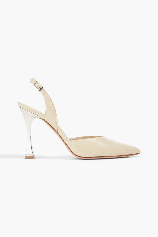 GINA Robyn Leather Slingback Shoes Buckle