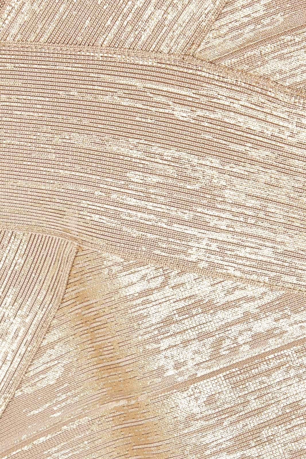 Hervé Léger Knitted Mini Bandage Dress Zipped Back Bardot Neck