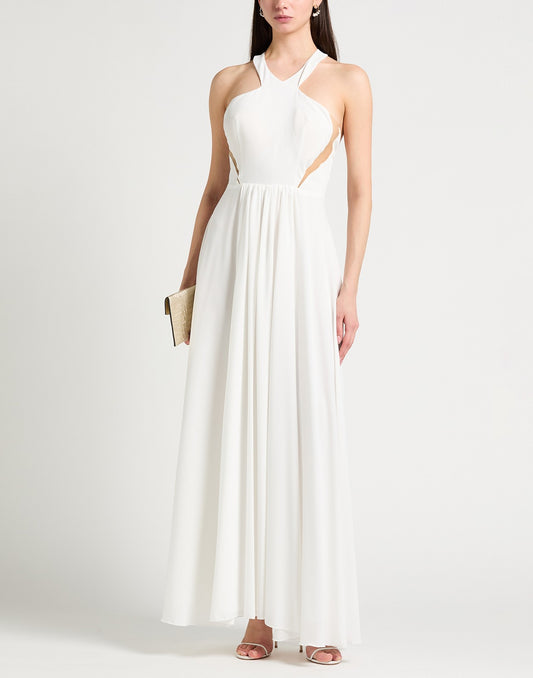 CARLA RUIZ Lined Flared Maxi Dress