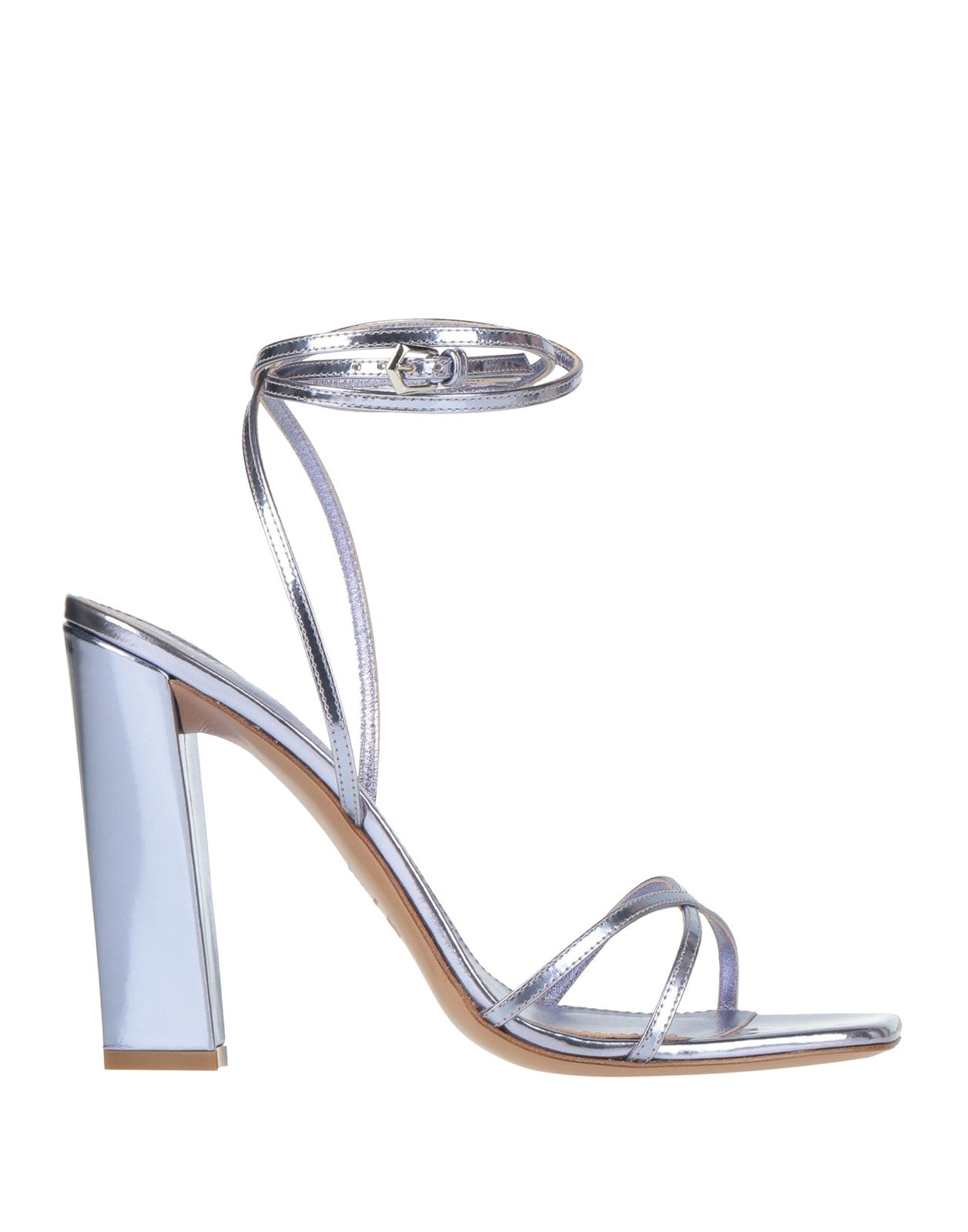 Ateliia Paris Texas Purple Strappy Leather Sandals