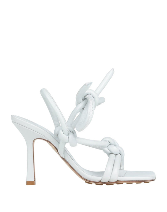 Bottega Veneta Shoes Bottega Veneta White Leather Strappy Sandals