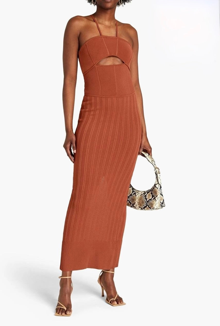 Hervé Léger dress HERVÉ LÉGER Knitted Maxi Dress