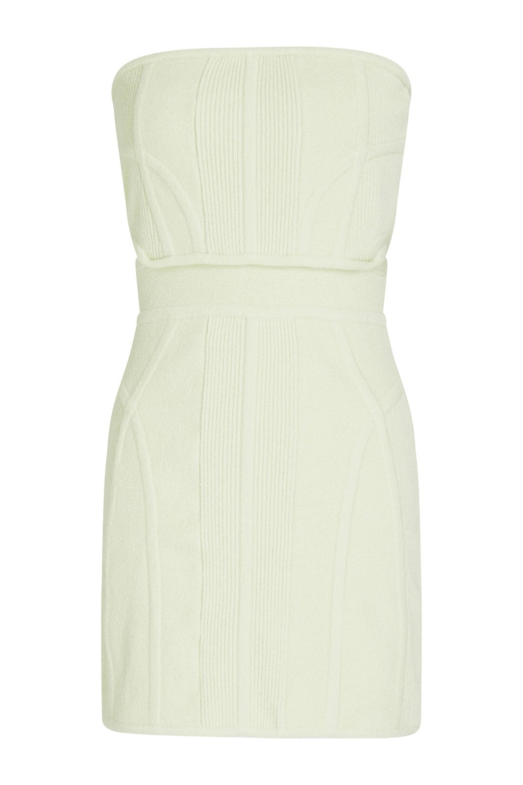 Hervé Léger mini dress Hervé Léger Green Knitted Mini Dress