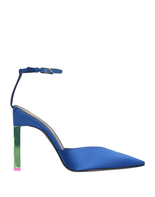 THE ATTICO Satin Ankle-Strap Shoes