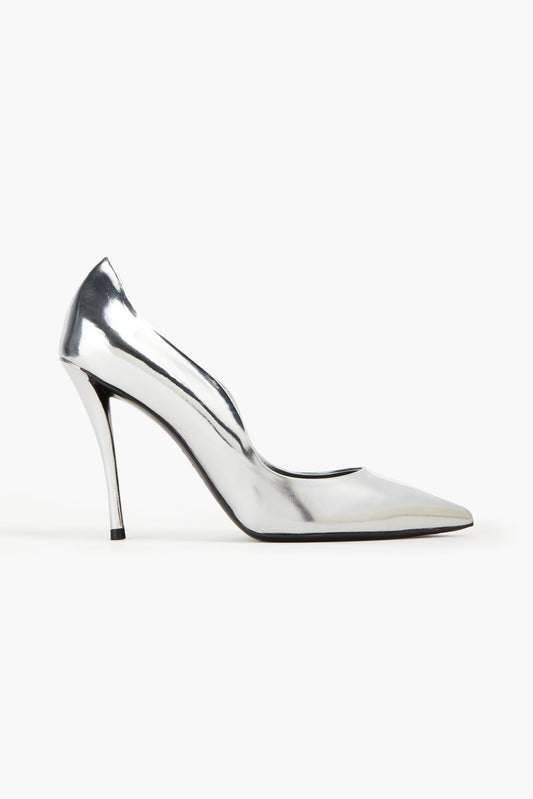 Roger Vivier Silver Leather “Court” Heels