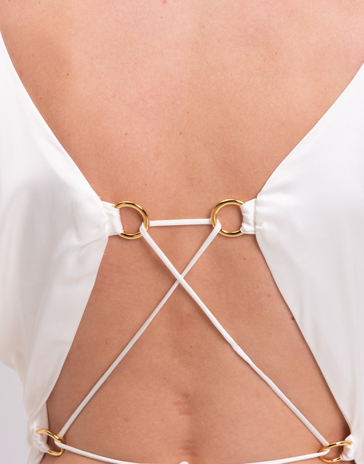 Rhea Costa dress Rhea Costa Ivory Satin Evening Gown