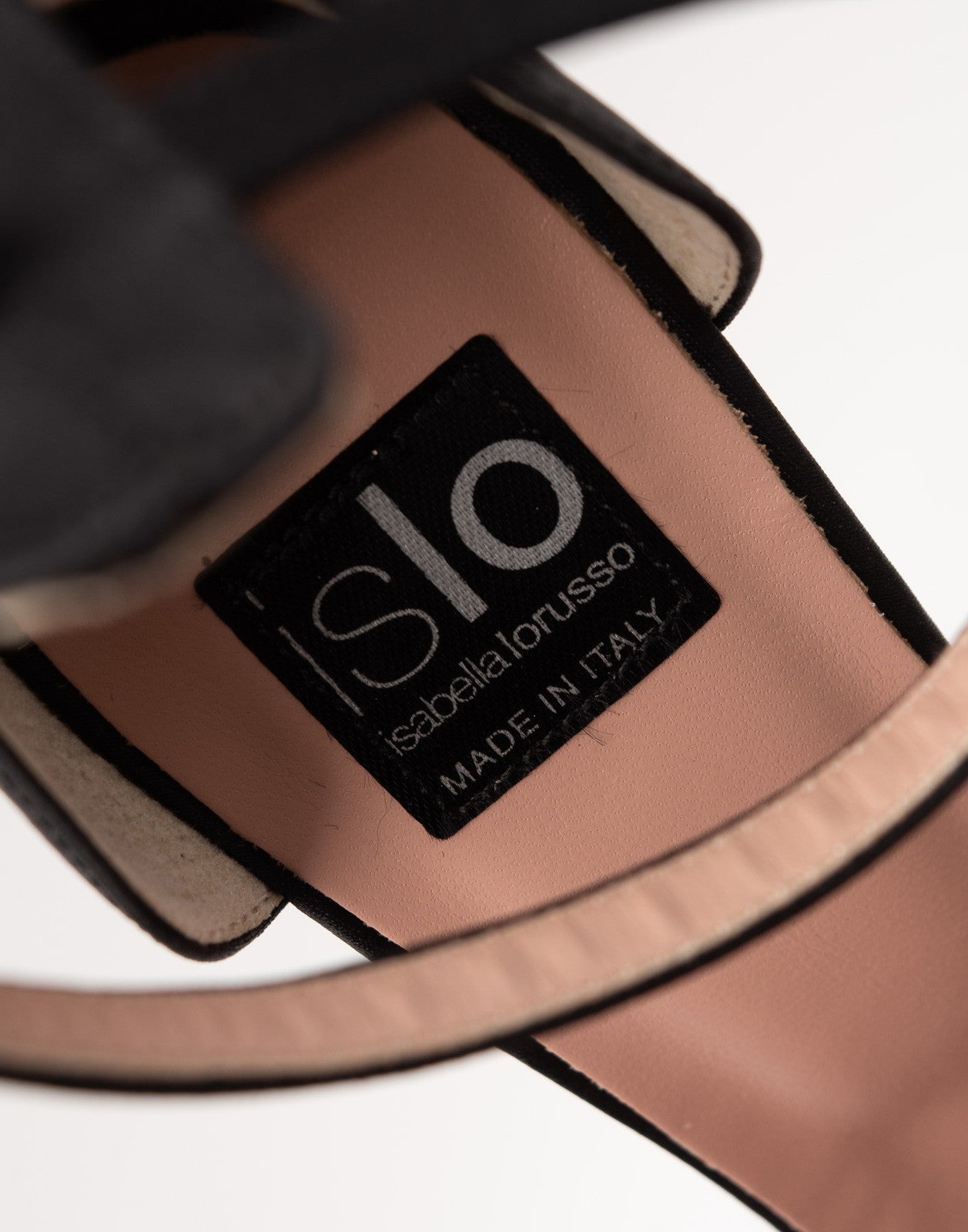 SLO ISABELLA LORUSSO sandals SLO ISABELLA LORUSSO Black Glitter D’Orsay Ankle-Strap Sandals